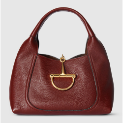 Gucci Rosso Ancora red grainy leather
