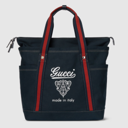 GUCCI Printed canvas large tote bag