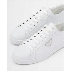 PRADA Brushed Sneakers Leather White