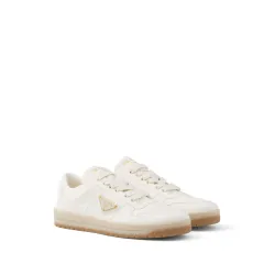 PRADA Downtown Leather Sneakers 'Beige'