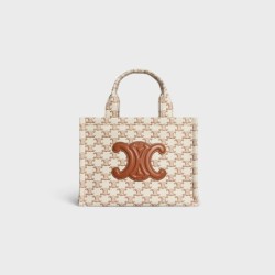small cabas thais in TEXTILE CANVAS PRINT AND CALFSKIN