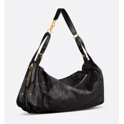 DIOR Black Flat Macrocannage
