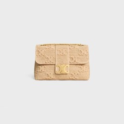 Medium Celine Victoire Bag IN RAFFIA WITH TRIOMPHE EMBROIDERIES