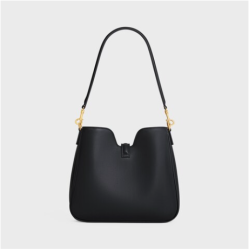 SMALL CAMILLE 16 SOFT BAG IN SMOOTH CALFSKIN BLACK