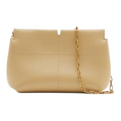 Burberry Calfskin Handheld Crossbody Bag Sand