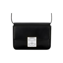 GIVENCHY 4G Cow Leather Shoulder Bag Unisex Black