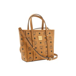 MCM Toni Shopper Mini Visetos Black