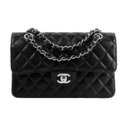 CHANEL Classic Flap CF Grained Black