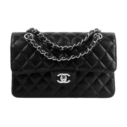 CHANEL Classic Flap CF Grained Black