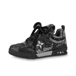 LOUIS VUITTON Skate Trainer Black Swarovski Monogran