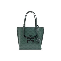 MCM Leather Handbag Mini Green