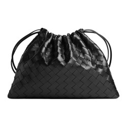 Bottega Veneta Cow Leather Clutch Women's Black