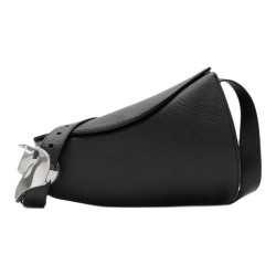 Burberry Horn Leather Crossbody Bag Slate
