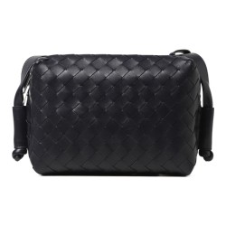 Bottega Veneta Leather Crossbody Bag Black