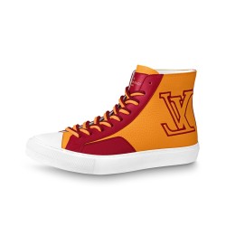 LOUIS VUITTON Tattoo Ankle Sneakers 'Orange Red'