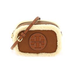 TORY BURCH Shearling Velvet With Leather Brown