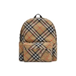 Burberry Polyester Backpack Sandy Beige