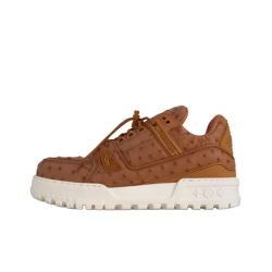 LOUIS VUITTON Trainer 2025 Spring Summer Low Top Skateboard Brown
