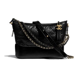 CHANEL Gabrielle Calfskin Black