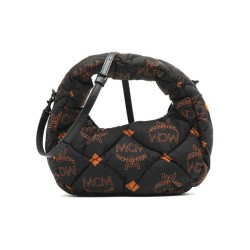 MCM Nylon Hobo Black