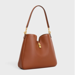 TAN MEDIUM CAMILLE 16 SOFT BAG IN SMOOTH CALFSKIN