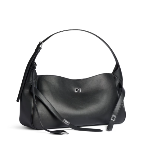 BALENCIAGA Bel Air Medium Shoulder Bag in Black