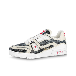 LOUIS VUITTON Trainer Colored In White Black