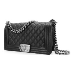 CHANEL LEBOY Calfskin Black