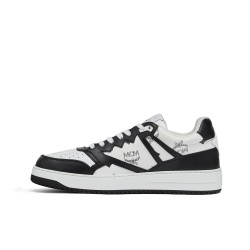 MCM Visetos Low-Top Skateboard Shoes Men's Black White