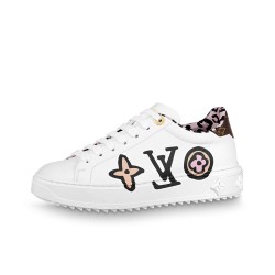 LOUIS VUITTON Time Out Sneakers 'White With Large Side Logo'