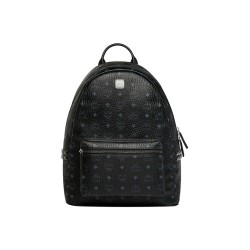 MCM Stark Backpack Visetos Side Studs Medium Black