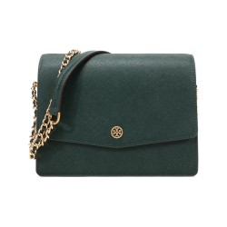 TORY BURCH Robinson Leather Dark Green