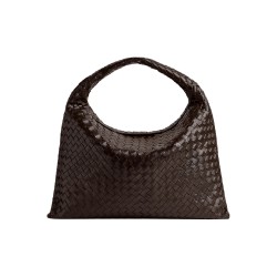 Bottega Veneta Cow Leather Handbag Chocolate Brown
