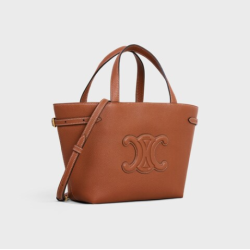MINI CABAS ANAIS CUIR TRIOMPHE in Grained calfskin TAN