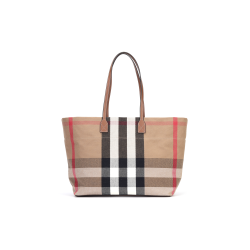 Burberry Cotton Tote Bag Birch Brown