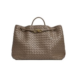 Bottega Veneta Andiamo Series Lambskin Pinecone Brown
