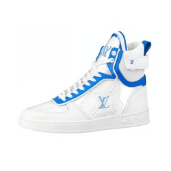 LOUIS VUITTON Boombox Ankle Sneakers 'White Blue'