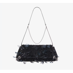 GIVENCHY Voyou Clutch bag in satin with embroidered sequins