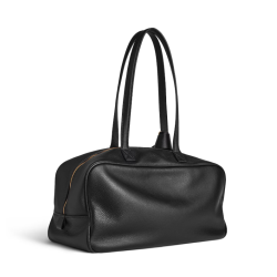 BALENCIAGA Women's Carrie Medium Bowling Bag in Black