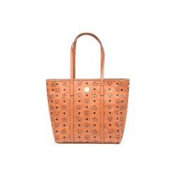 MCM Anya Top Zip Medium Cognac