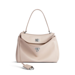 BALENCIAGA WOMEN'S RODEO SMALL HANDBAG IN ALMOND