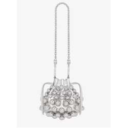 GIVENCHY Pumpkin bag in leather with embroidered pearls
