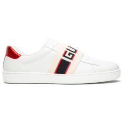 Gucci Stripe Leather Sneaker ‘White Red Black’
