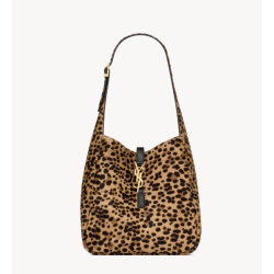 Saint Laurent Paris le 5 à 7 supple small in pony hair leather