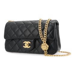 CHANEL Sheepskin Chain Black