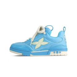LOUIS VUITTON Skate Low Top Skateboard Blue