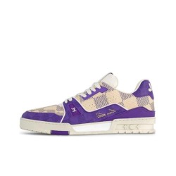 LOUIS VUITTON Damier LV Trainer Purple
