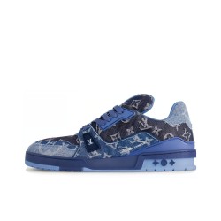 LOUIS VUITTON Low-Top Skateboard Blue