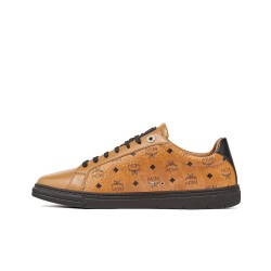 MCM Skateboard Shoes Men Low Top Brown