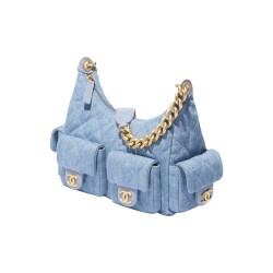 CHANEL Denim Light Blue